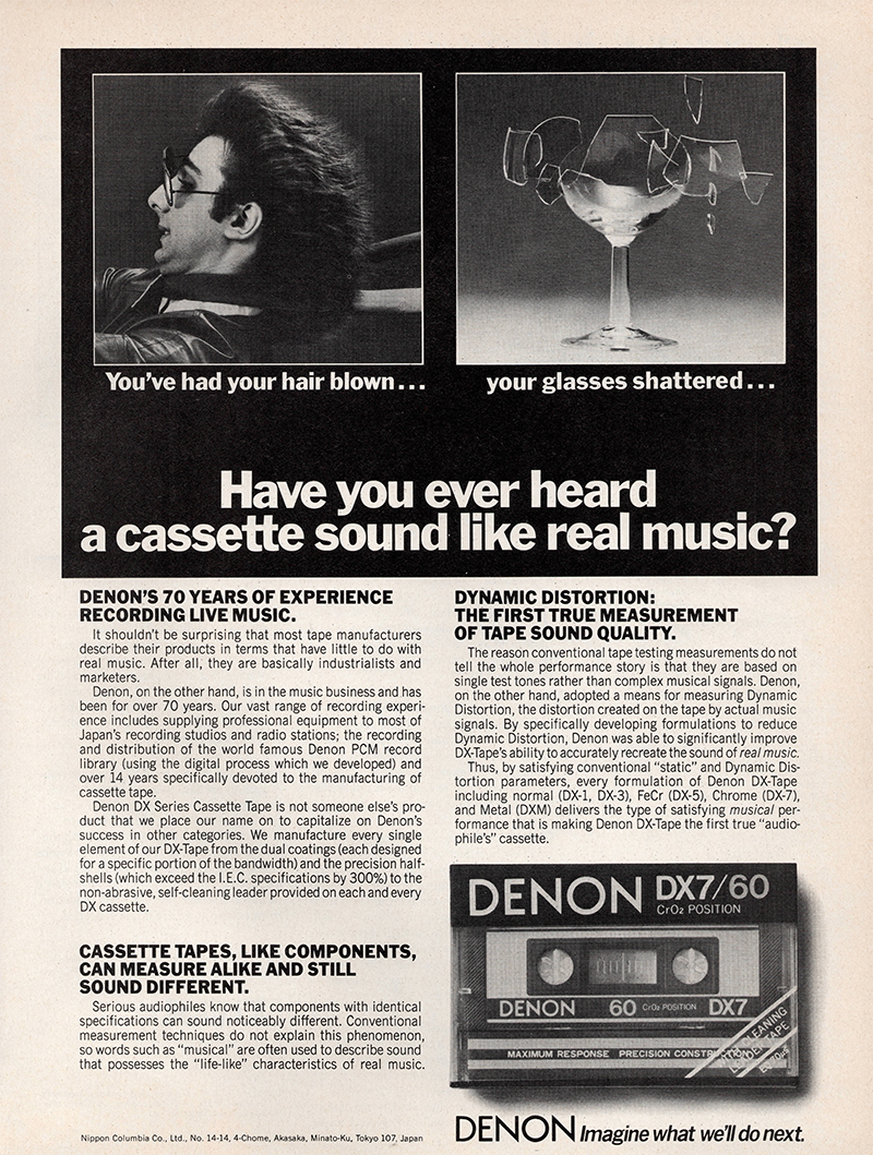 Denon advertisement in Audio, January 1983