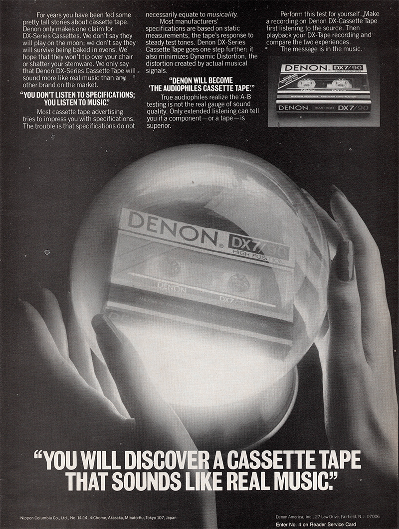 Denon advertisement in Audio, September 1983