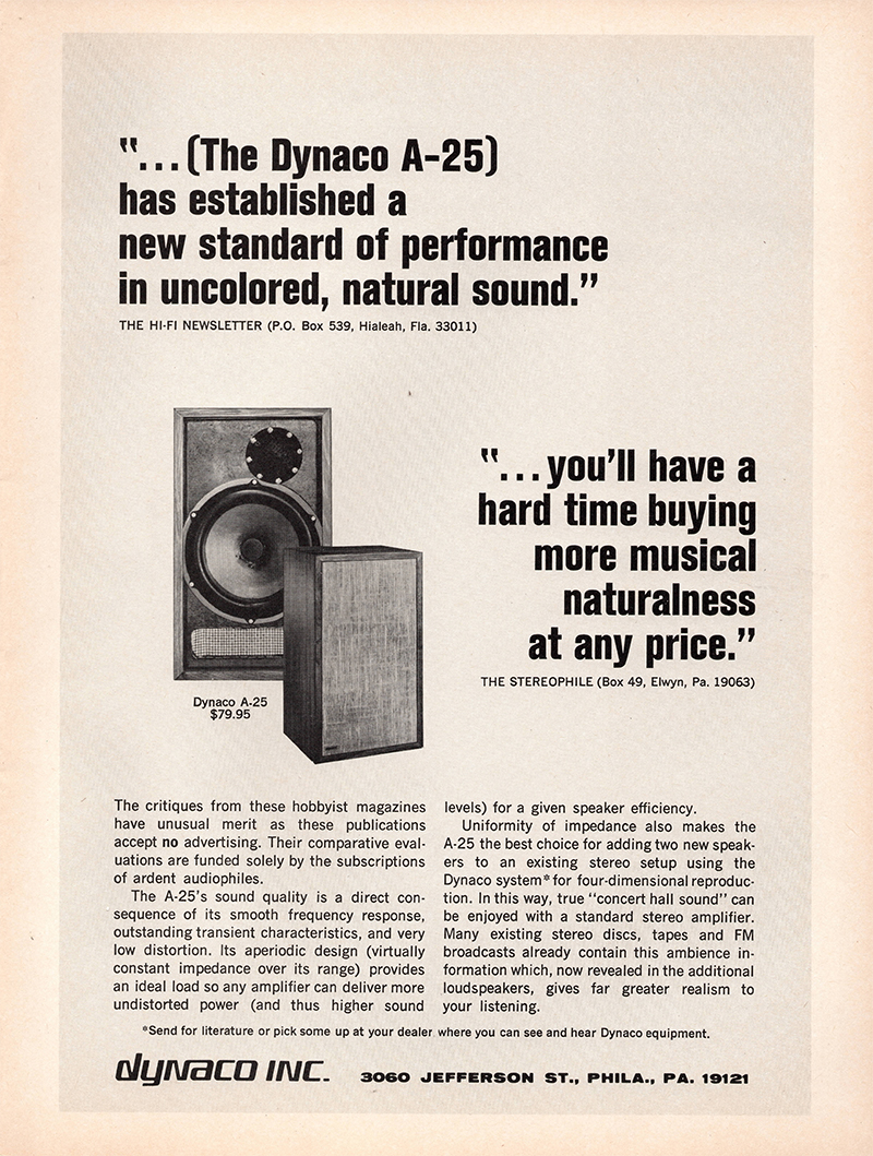 Dynaco advertisement in Audio, February 1971