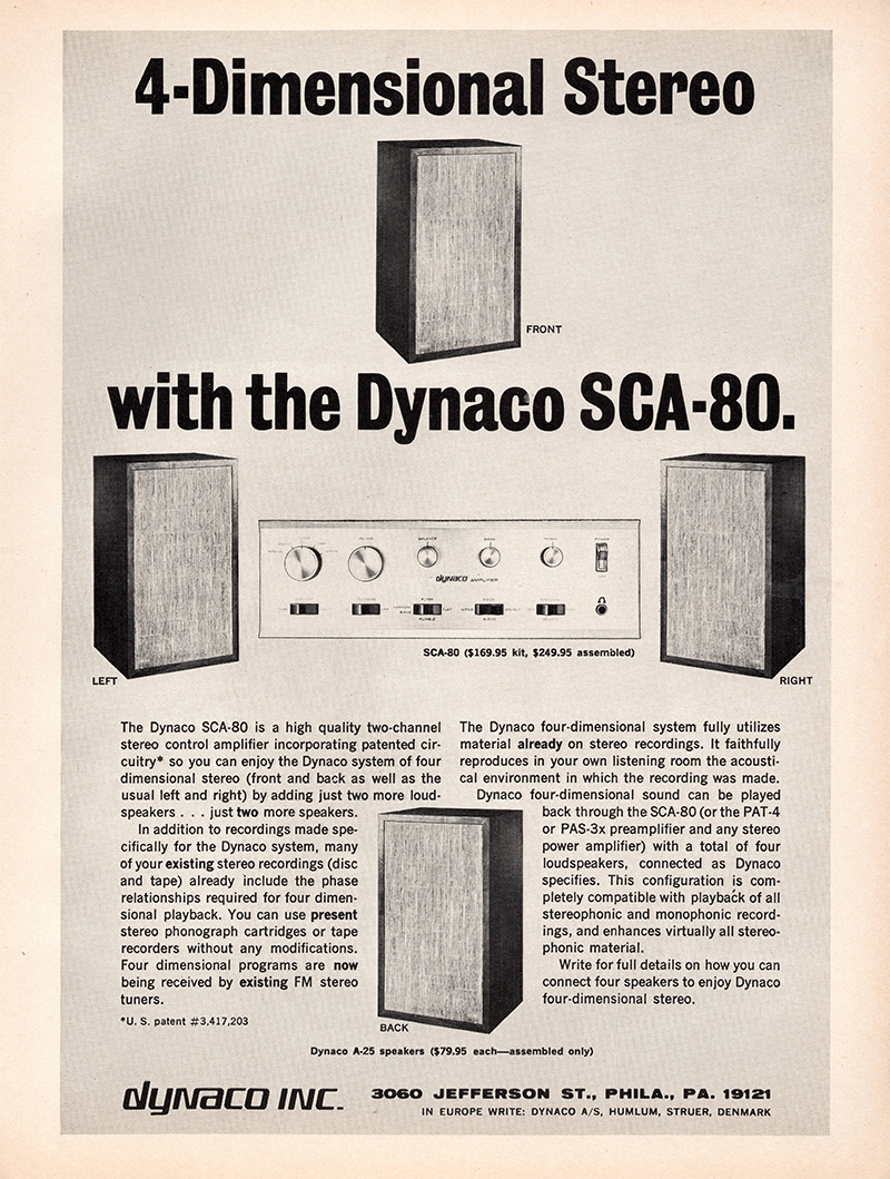 Dynaco advertisement in Audio, March 1971