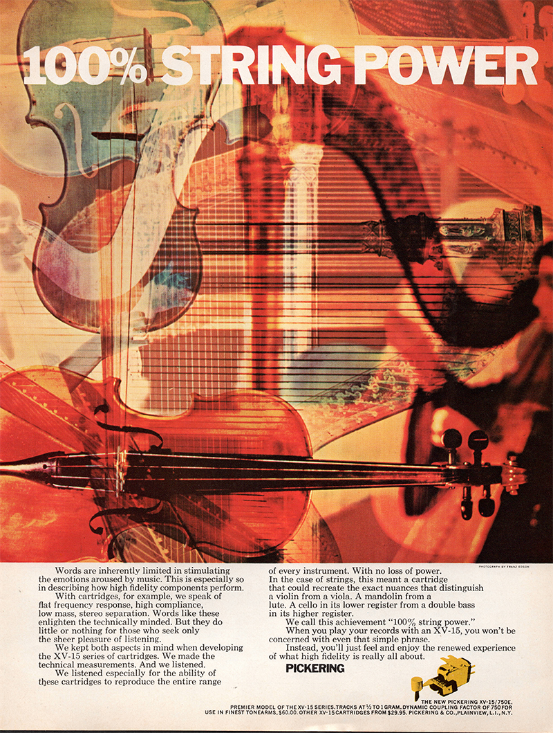 Pickering advertisement in Audio, July 1969