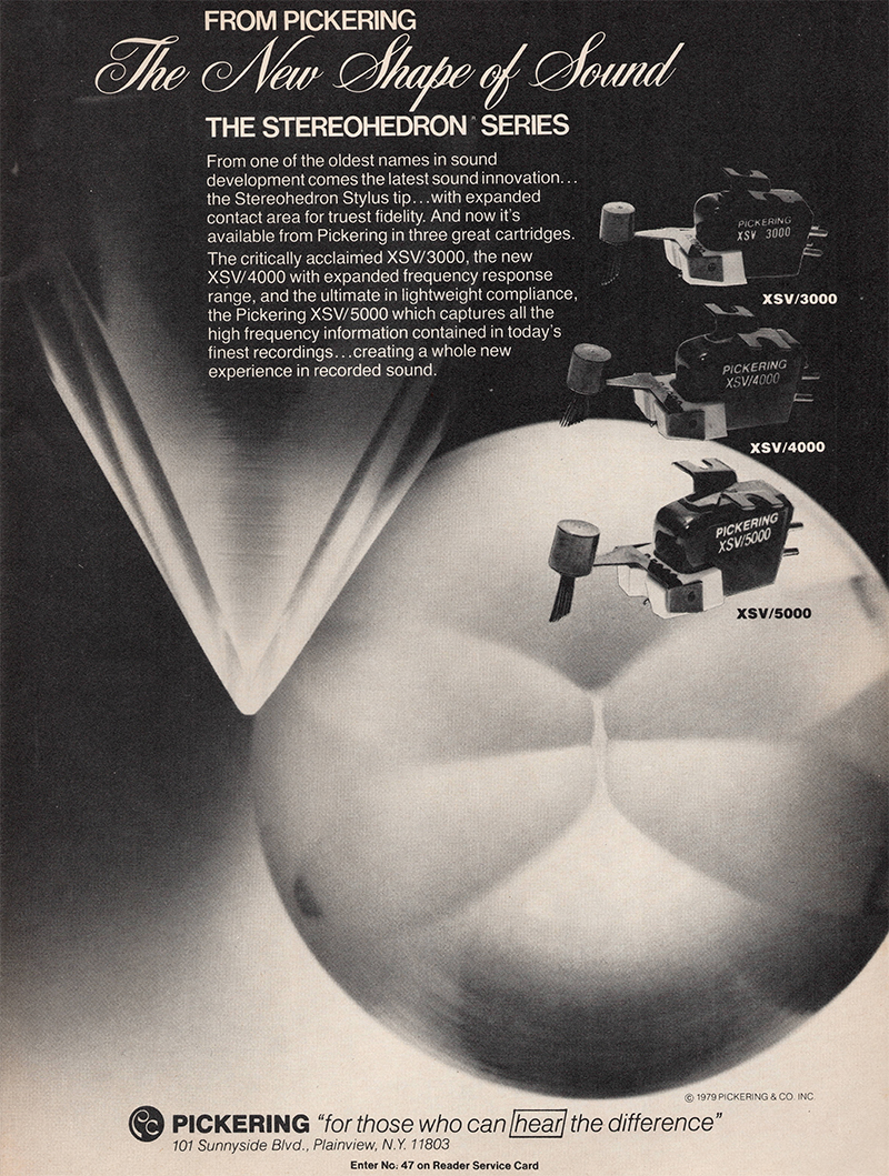 Pickering advertisement in Audio, October 1979