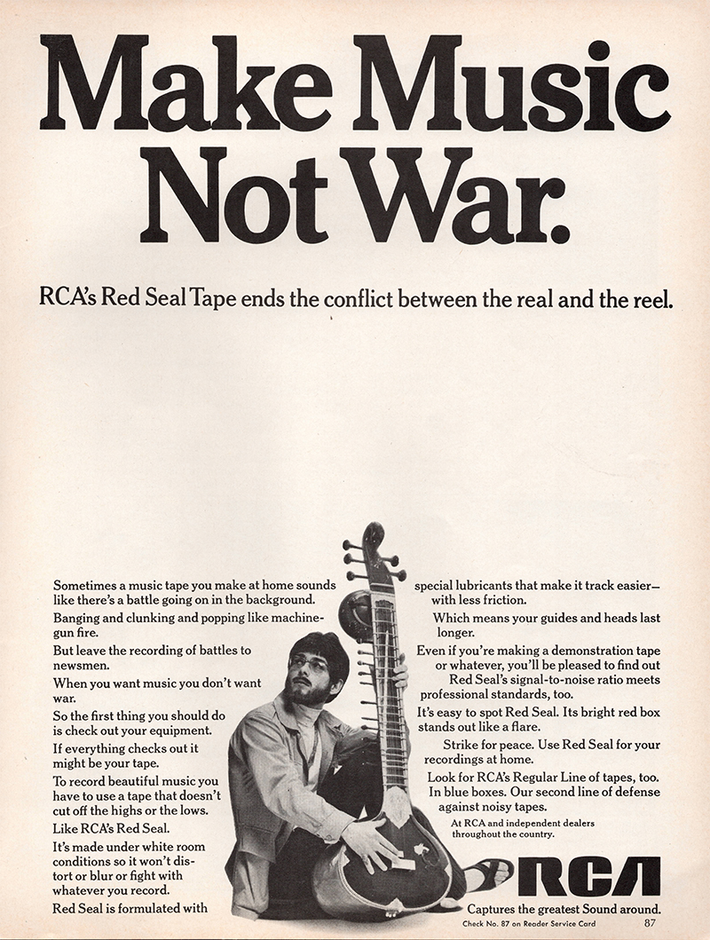 RCA advertisement in Audio, October 1969