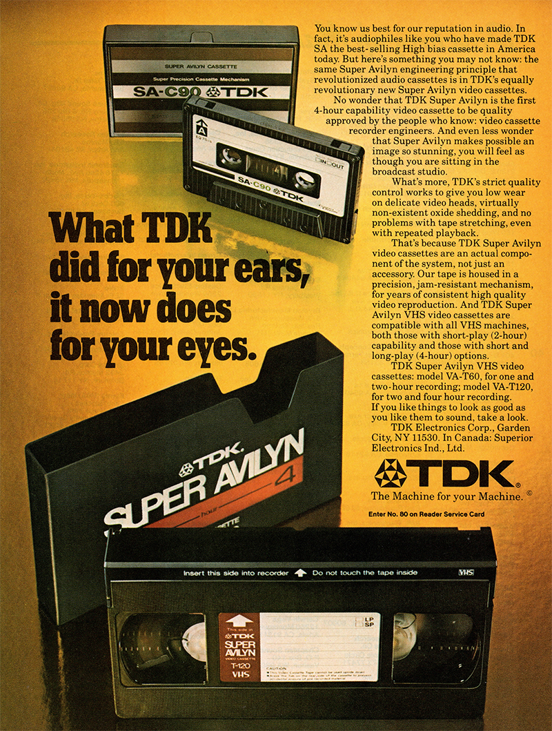 TDK advertisement in Audio, October 1978