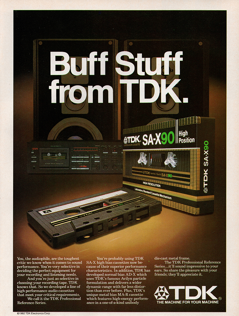 TDK advertisement in Audio, November 1983
