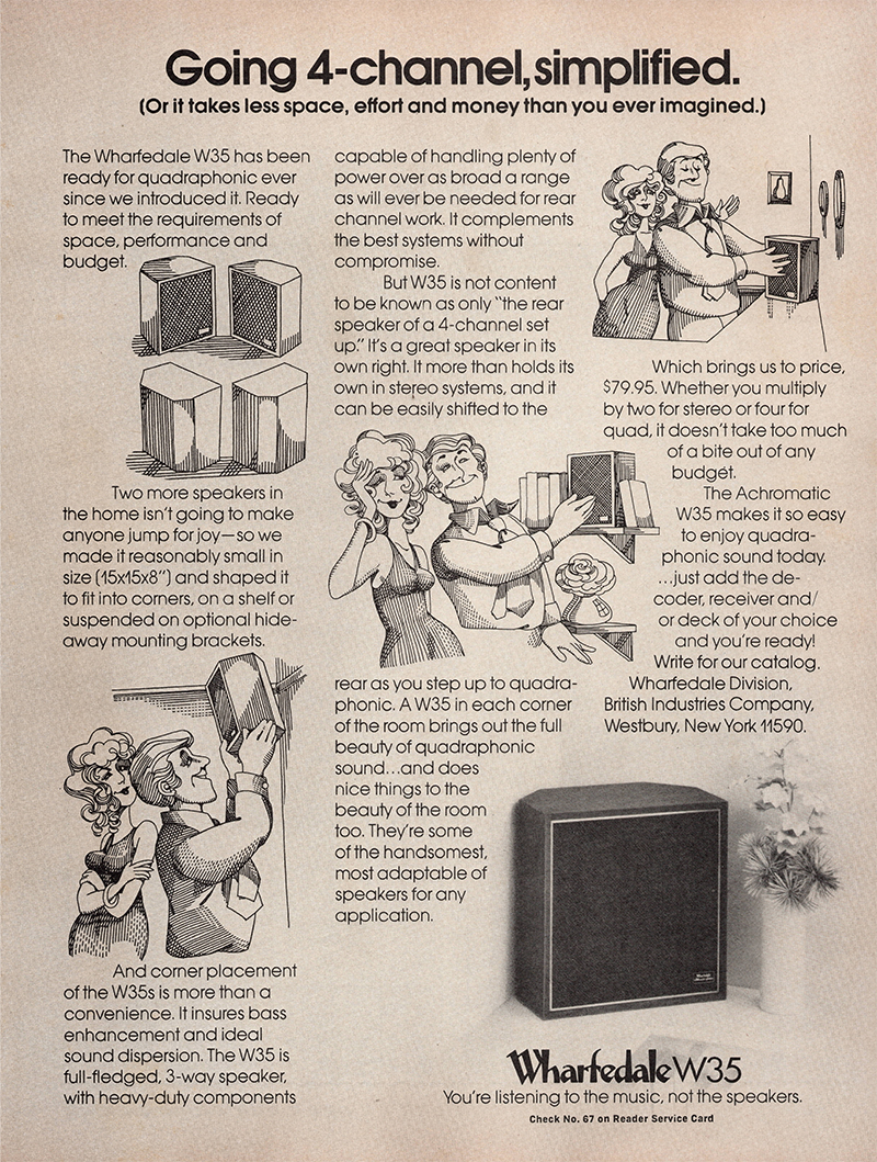 Wharfedale advertisement in Audio, September 1972